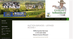 Desktop Screenshot of hwillisauction.com