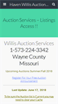 Mobile Screenshot of hwillisauction.com